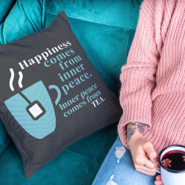 Geluk is het grappige citaat van het woord "kunst" kussen