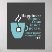 Geluk is het grappige citaat van het woord "kunst" poster (Voorkant)