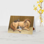 Geluk is het hebben van goede vrienden Kaart (Gele Bloem)