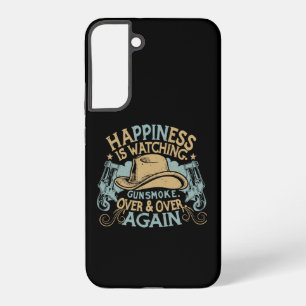 Geluk is het kijken naar Gunsmoke Funny Cowboy Hoe Samsung Galaxy Hoesje