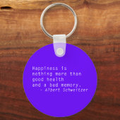 Geluk is het Sleutelhanger van Citaten (Voorkant)