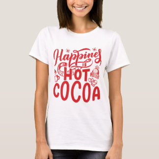 Geluk is hete cacao t-shirt