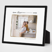 Geluk is homemade familie foto Plaque Fotoplaat (Zijkant)