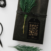 Geluk is homemade Gold & Black Baking Recipe Cadeaulabel