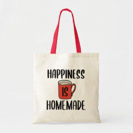 Geluk is Homemade // Inspirerend prijsopgave Tote Bag