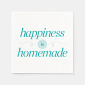 Geluk is Homemade Servetten (Voorkant)