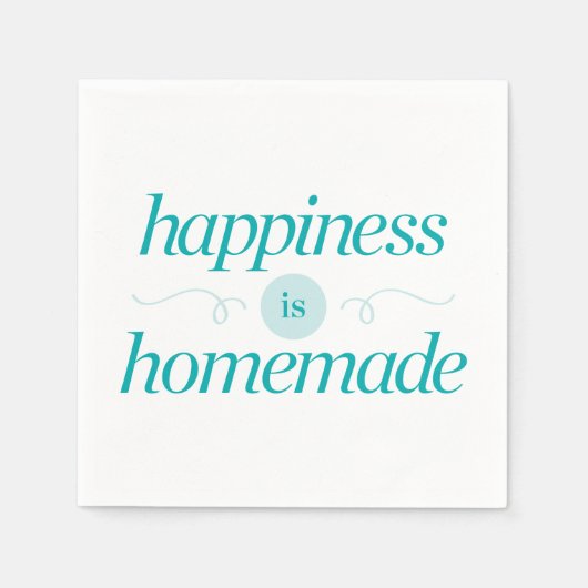 Geluk is Homemade Servetten (Voorkant)