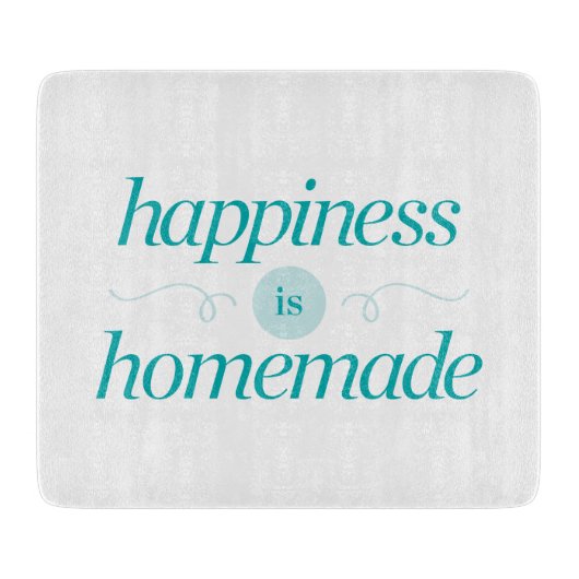 Geluk is Homemade Snijplank (Voorkant)