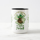 Geluk is Iers zijn Tweekleurige Koffiemok (Center)