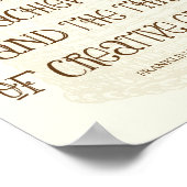 Geluk is in de vreugde van Achievement - FDR Quote Poster (Hoek)