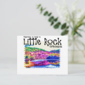 Geluk is in Little Rock Briefkaart (Staand voorkant)