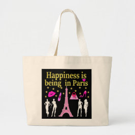 GELUK IS IN PARIJS GROTE TOTE BAG