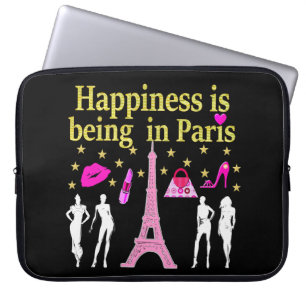 GELUK IS IN PARIJS LAPTOP SLEEVE