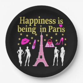 GELUK IS IN PARIJS PAPIEREN BORDJE