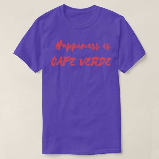 Geluk is Kaapverdië T-shirt (Design voorkant)