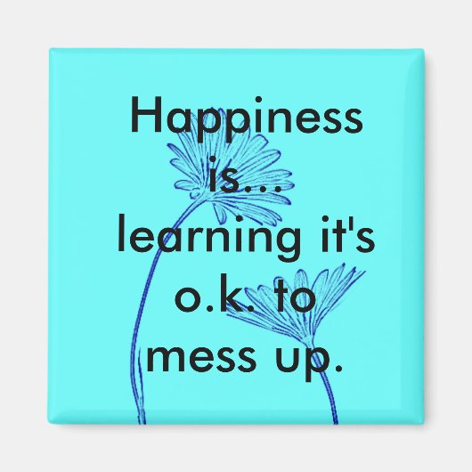 Geluk is... koelkastmagneet magneet (Voorkant)