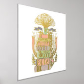 "Geluk is Koffie en Boeken" Folie Afdrukken (Laagn)