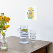 Geluk is koffie en boeken folie afdrukken (Laag (Keuken))