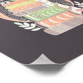 Geluk is koffie en boeken poster (Hoek)