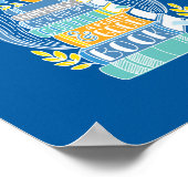 Geluk is koffie en boeken poster (Hoek)