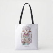 Geluk is koffie en boeken tote bag (Voorkant)