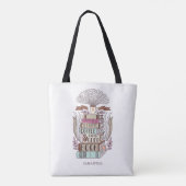Geluk is koffie en boeken tote bag (Achterkant)