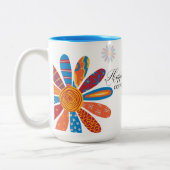 Geluk is… Koffie en tijd met Jehovah Tweekleurige Koffiemok (Links)