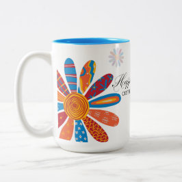 Geluk is… Koffie en tijd met Jehovah Tweekleurige Koffiemok