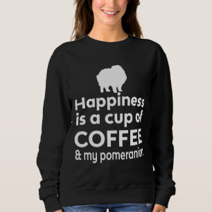 Geluk is koffie m'n pommern trui