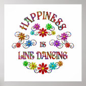 Geluk is lijndansen poster (Voorkant)