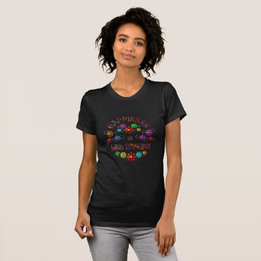 Geluk is Line Dancing T-shirt (Voorkant volledig)