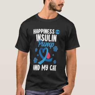 Geluk Is Mijn Insulinepomp Diabetes Diabetische Ka T-shirt