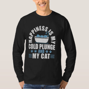 Geluk is mijn koude duik en mijn kattenijsbad t-shirt