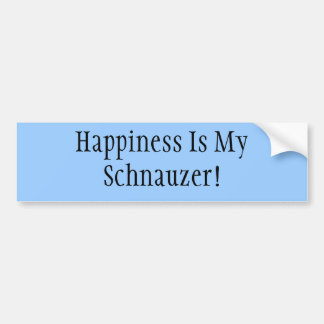 Geluk is mijn Schnauzer! Bumpersticker