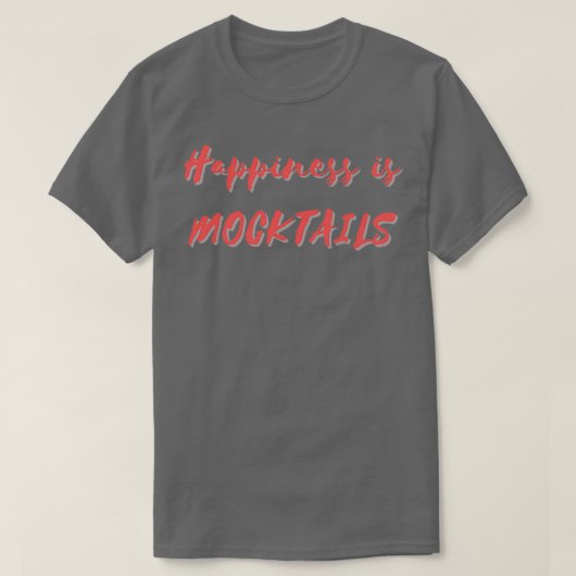 Geluk is Mocktails T-shirt (Design voorkant)