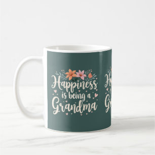 Geluk is Oma Zijn Bloemrijke Cottagecore Koffiemok