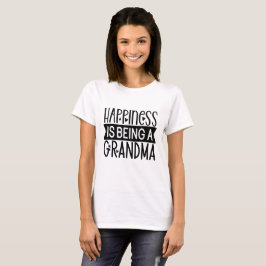 Geluk is oma zijn Typografie T-shirt