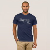 Geluk is op het Zee Nautisch T-shirt (Voorkant volledig)