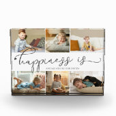 Geluk is | Papa 6 Foto-collage Fotoblokken (Voorkant)