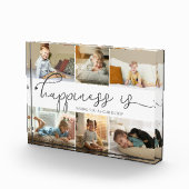 Geluk is | Papa 6 Foto-collage Fotoblokken (Rechts)