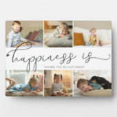 Geluk is | Papa Foto Collage Plaque Fotoplaat (voorkant)