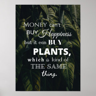 Geluk is Plant Poster