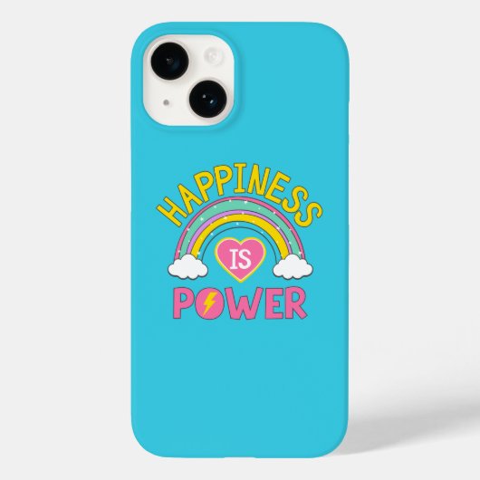 Geluk is Power Rainbow Case-Mate iPhone Case (Achterkant)