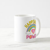 Geluk is Power Rainbow Koffiemok (Voorkant rechts)