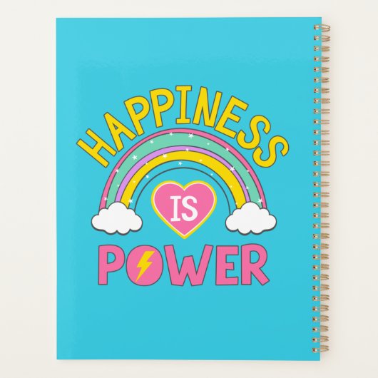 Geluk is Power Rainbow Planner (Achterkant)