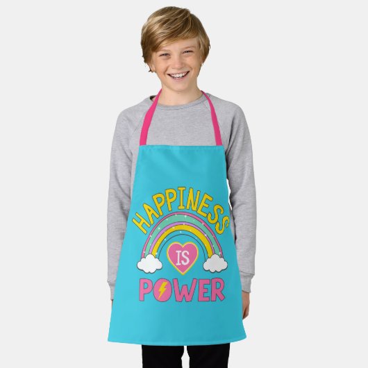 Geluk is Power Rainbow Schort (Gedragen)