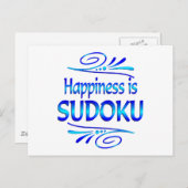 Geluk is SUDOKU Briefkaart (Voorkant / Achterkant)