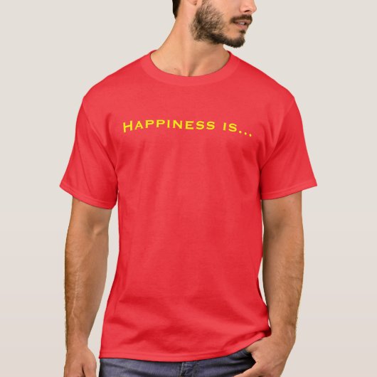Geluk is... t-shirt (Voorkant)