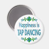 Geluk is Tap Dancing Magneet (Voorkant / Achterkant)