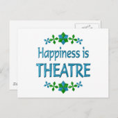 Geluk is Theater Briefkaart (Voorkant / Achterkant)